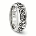 thumbnail image 4 of Edward Mirell Titane & Acier Inoxydable Moulé 9mm Taille de Bande 13, 4 of 4
