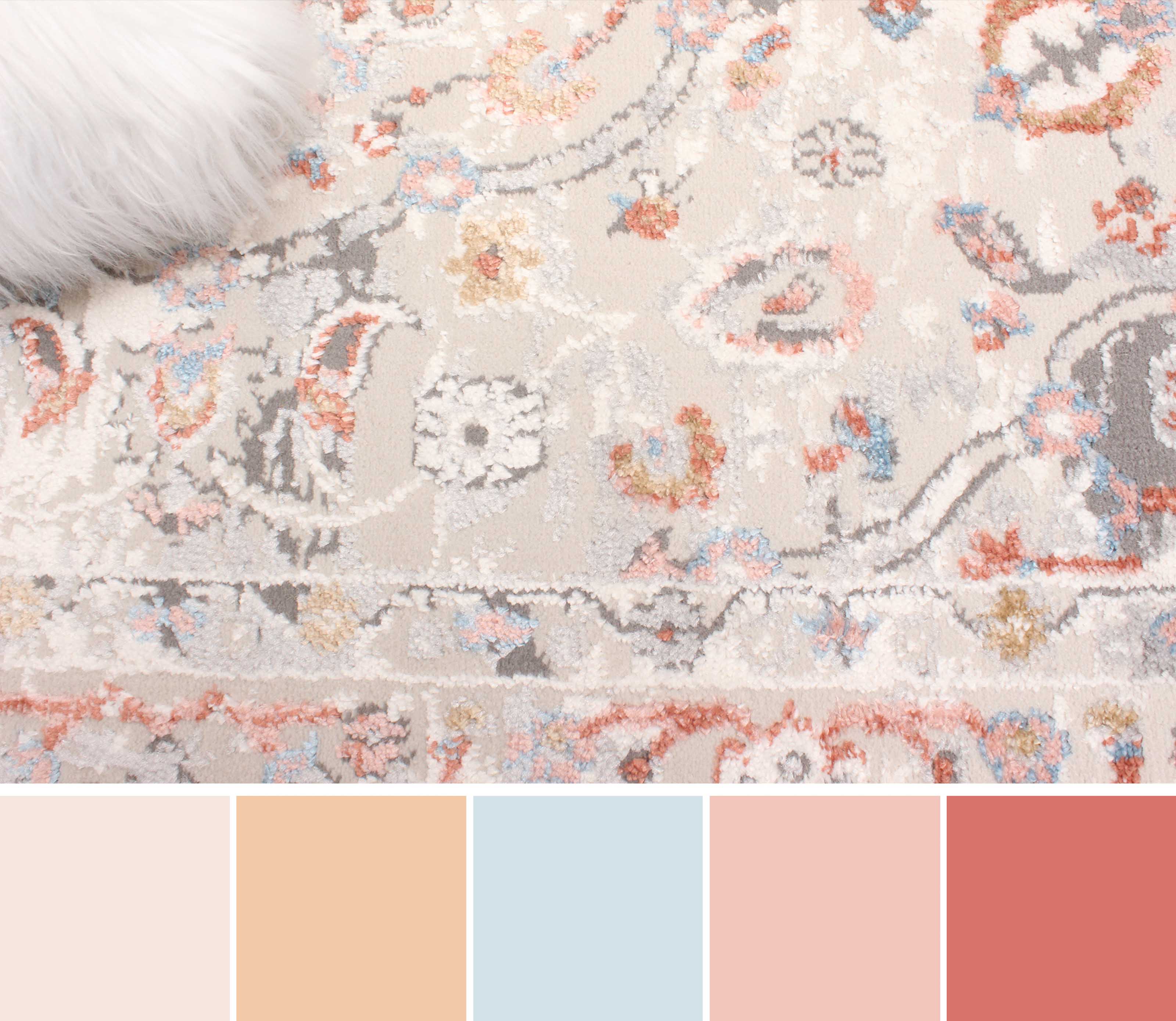 ECARPET Efes Traditional Area Rug for Living Room, Bedroom, Dining Entrance, Hallway and More