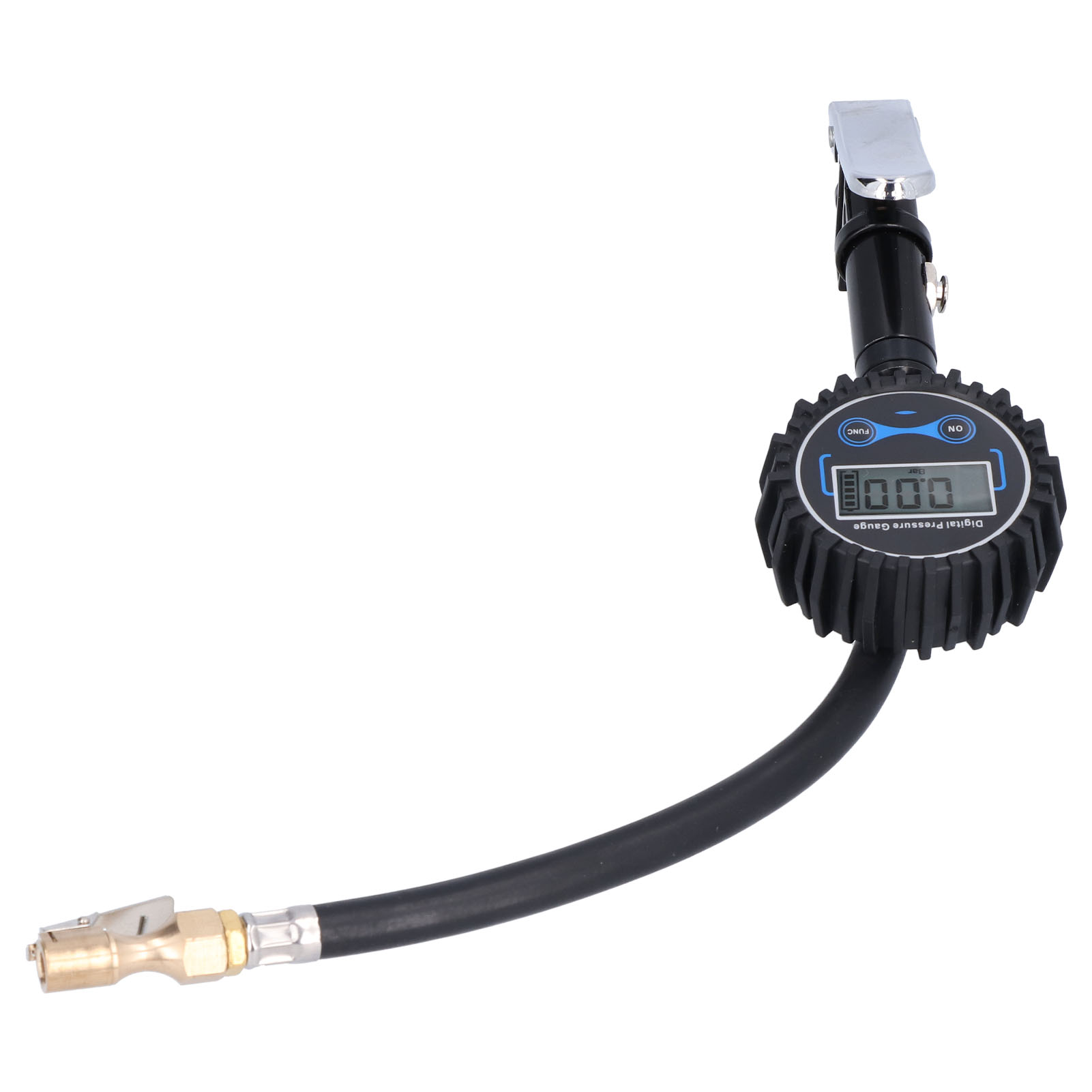Tyre Inflator Tester, Tire Inflator with Pressure Gauge Digital Tire Inflator Gauge with LCD Display for Outdoor Car Repair Shop