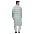 thumbnail image 3 of Atasi Cotton Slub Printed Fashion For Men Asymmetric Button Down Kurta For Men, 3 of 5