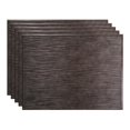 thumbnail image 1 of FASÄDE Ripple Smoked Pewter 18in x 24in Decorative Vinyl Backsplash Panel (5 Pack), 1 of 5