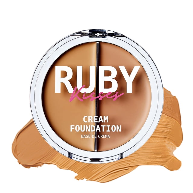 Ruby Kisses 3D Face Creator Cream Foundation & Concealer 12 Hours Long Lasting Medium to Full Coverage Non-Greasy Ideal for Makeup & Contour Palette (Level 5)