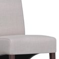 thumbnail image 4 of Simpli Home Avalon Transitional Deluxe Parson Dining Chair, Light Beige (Set of 2), 4 of 9