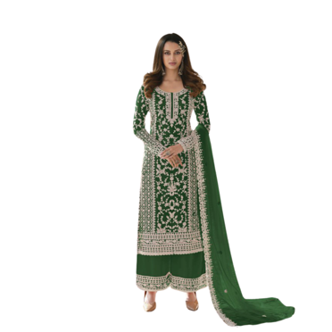 Custom Made Women's Designer Salwar Kameez Indian Pakistani Party Wear Palazzo Sharara Dress