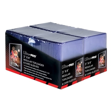 Ultra PRO 3" x 4" Clear Regular Toploaders et Soft Sleeves Bundle (200ct) pour Standard Size Cards