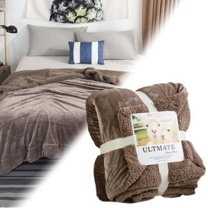 Weighted Blanket Clearance! Blanke Wool Flannel Lamb Blanket Blanket Double Gift Leisure Eveluo Composite Thickened Blanket Home Textiles