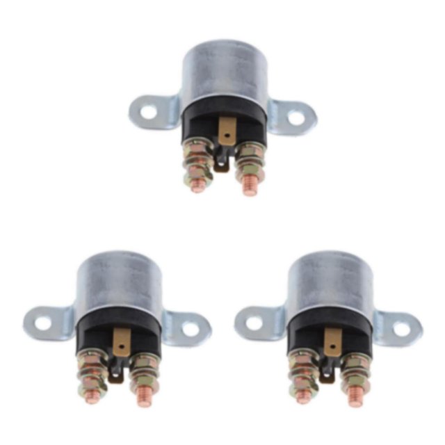 Baohd Black Easy Install Car Relay Reliable Guaranteed Fitment High Cranking Power Interchange Part 75mm*60mm 3Set
