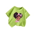 thumbnail image 3 of PMVFHDE Hauts pour Filles Hauts pour Fille Hauts pour Fille T-Shirts Tendance pour Fille T-Shirts Graphiques pour Filles T-Shirts Graphiques pour Enfant T-Shirt Graphique pour Filles Col Rond Manches Courtes T-Shirt Vert Pâle, 7-8 Ans, 3 of 5