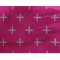 thumbnail image 4 of oneOone Georgette Viscose Fabric Plus Sign Kasuri Print Sewing Fabric BTY 42 Inch Wide, 4 of 4