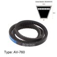 thumbnail image 2 of Unique Bargains 760mm Inner Girth 10mm Width Cogged V Belts Rubber Drive Belt for Power Transmission, 2 of 6
