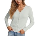 thumbnail image 4 of Erwazi Cardigans pour Femmes Automne Tendance à Boutons, Ouvert à l'Avant, Cardigans Légers, 4 of 7