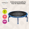 thumbnail image 2 of JumpSport 350 PRO Fitness Trampoline, Cardio Workout Equipment, 39 Inch, Blue, 2 of 12