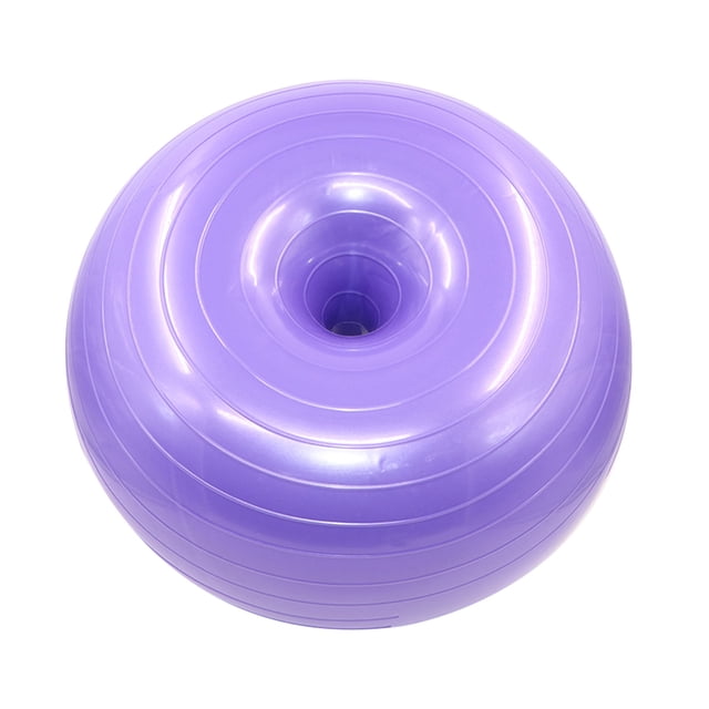 Yoga Ball Pink Doughnut Shape - Yoga Ball Chair - Balance Trainer - Thicken Anti-Explosion Inflatable Seating Exercise - for Office & Home & Gym