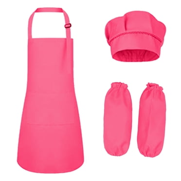 Tablier pour Enfants en Vrac, Ensemble de Toque de Chef, Tablier à Bavette Ajustable pour Enfants