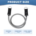 thumbnail image 2 of Uxcell Resistance Tube Bands, 70 lbs Stackable Single Resistance Band Exercise Band Stretch Band for Working Out Man Home, Grey, 2 of 5