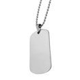 thumbnail image 3 of Tag Necklace,Military Tag Necklace Titanium Pendant Necklace Tag Pendant Necklace Unrivaled Performance, 3 of 12