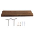 thumbnail image 2 of Floating Shelves, Wall Storage Rack Wall Display Rack, Wood Storage Organizer For Desktop Storage Bedroom Storage, 2 of 8