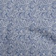 thumbnail image 1 of oneOone Georgette Viscose Medium Blue Fabric Block Sewing Material Print Fabric By The Yard 42 Inch Wide, 1 of 1