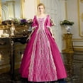 thumbnail image 2 of Robes Style Gothique pour Femmes Robe Midi Élégante Manches Longues Évasées Robe Trapèze de Soirée Grande Taille, 2 of 5