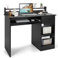 thumbnail image 1 of Costway 22" Wide Computer Desk Writing Study Laptop Table w/ Drawer & Keyboard Tray Black, 1 of 10