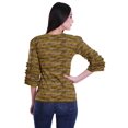 thumbnail image 4 of Moomaya Ruffle Sleeve Printed Cotton Womens Tops Plus Size Short T-Shirt Top, 4 of 4