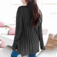 thumbnail image 4 of CHUANK Womens Boho Patchwork Cardigan Long Sleeve Open Front Knit Sweaters Coat Pockets Pink S, 4 of 7