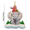 thumbnail image 2 of Clearance! Dinosaur Animal Personalization Christmas Tree Ornament Christmas Tree Pendants Hanging Pendants Plush Craft For Christmas Holiday Party Home Decor, 2 of 3