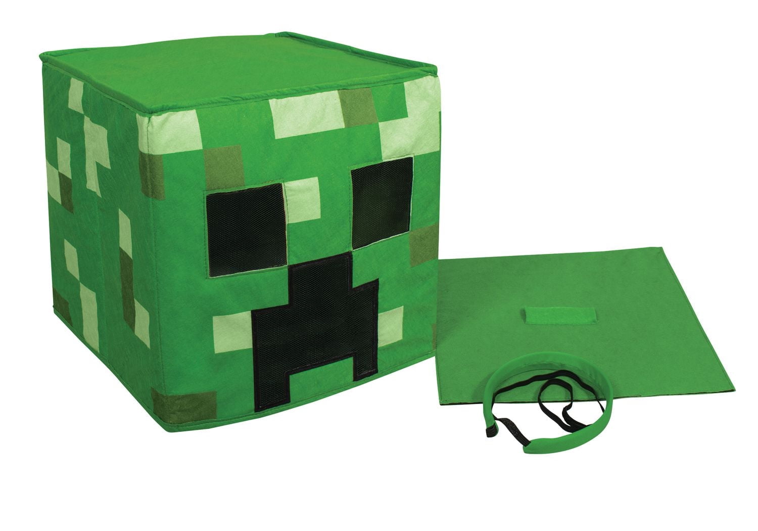 Déguise Minecraft Creeper Block Head Costume