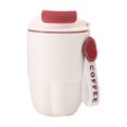 thumbnail image 2 of Birdeem Tasse de Voyage pour Café, Tasse à Café Isolée avec Couvercle et Poignée de Transport, Tasse de Voyage Anti-Déversement, Tasse Réutilisable en Acier Inoxydable Garde le Froid et le Chaud, Convient à la Voiture, au Quotidien, au Voyage (Beige, 3.1x5.5 Po), 2 of 6