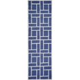 thumbnail image 1 of HomeRoots 353995 2 ft. 3 in. x 7 ft. 6 in. Runner Wool Indigo Area Rug, 1 of 1