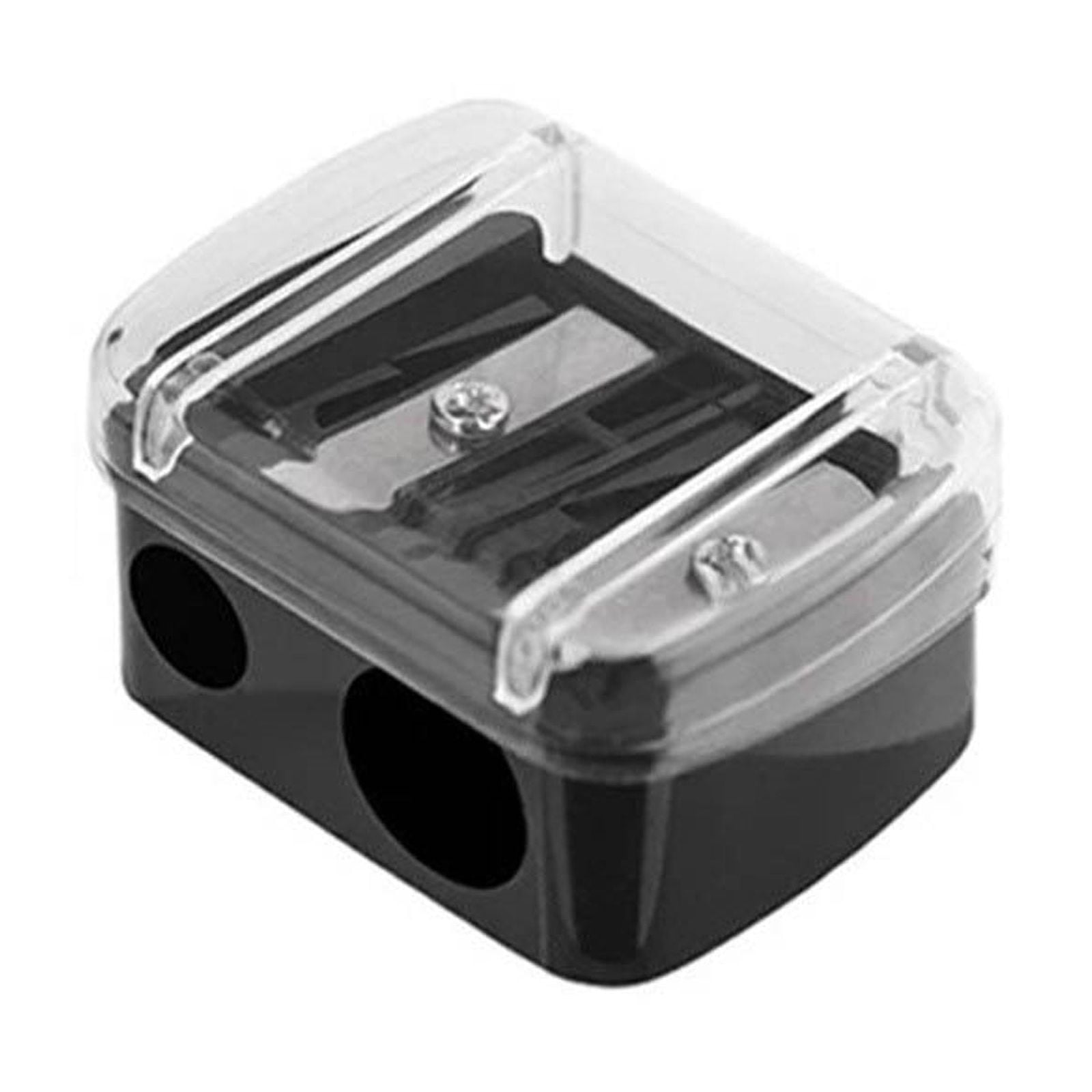 Boovnll Pencil Sharpener, Double-Hole Pencil Sharpener Office Stationery Student Pencil Sharpener Pencil Sharpener Manual Pencil Sharpener Plastic Roll, Sharpener, Colored Pencil Sharpener