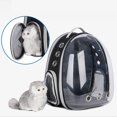 thumbnail image 3 of 1pc Outdoor Pet Cat Backpack Outside Expansion Folding Breathable Mesh Carrier, 3 of 6