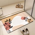 thumbnail image 2 of Iumwxz Bathroom Mat Diatomite Bathroom Water-Absorbent Floor Mats Bathroom Doorway Non-Slip Foot Mats Sink Toilet-Drying Floor Mats Floor Mat Bathroom Rug Multicolor Polyester, 2 of 9