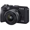 thumbnail image 1 of Canon EOS M6 Mark II Mirrorless Digital Camera + 15-45mm Lens - Black, 1 of 4