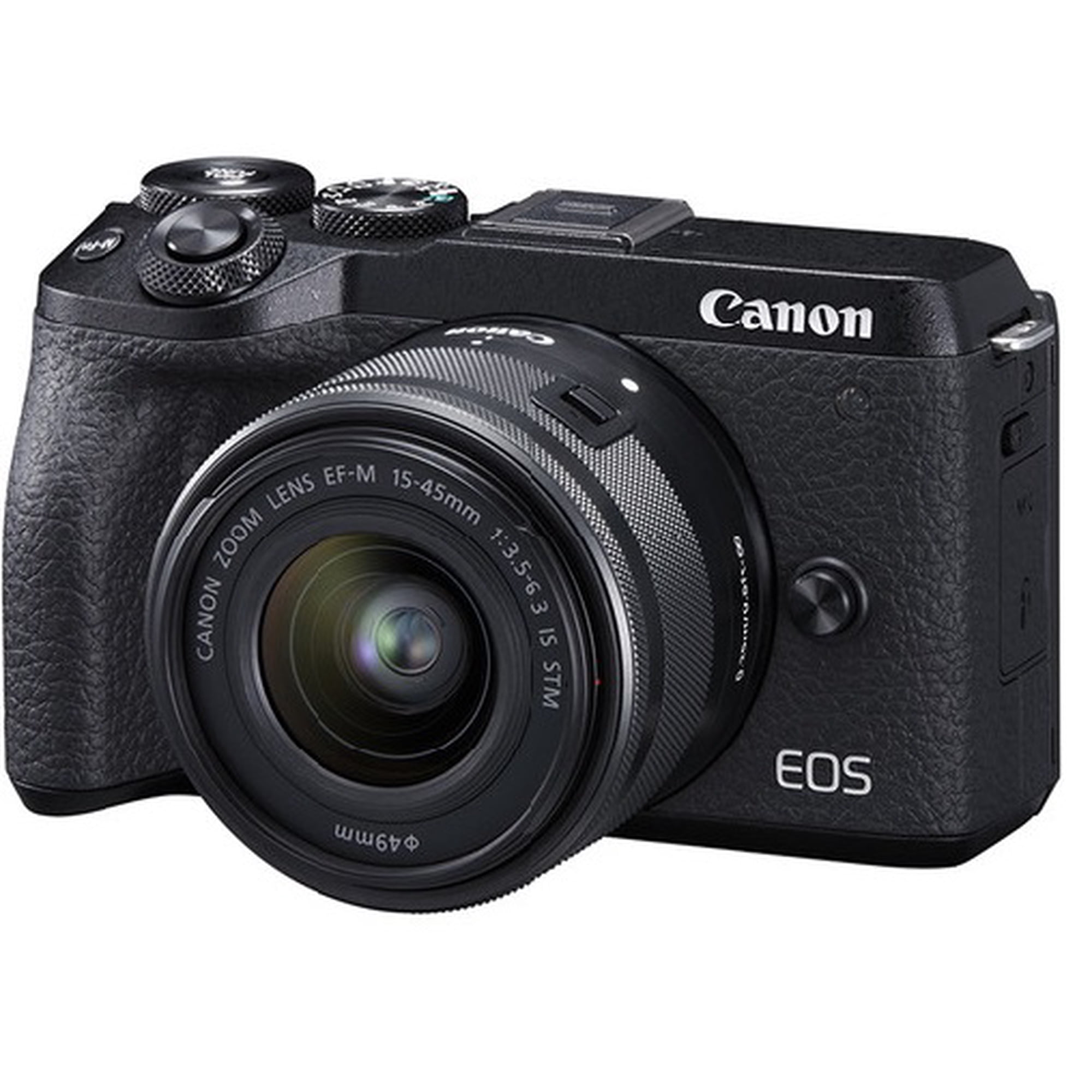 ■ほぼ新品■CANON EOS M6 Mark II ブラック Canon EOS M6 Mark II Mirrorless Digital Camera + 15-45mm Lens