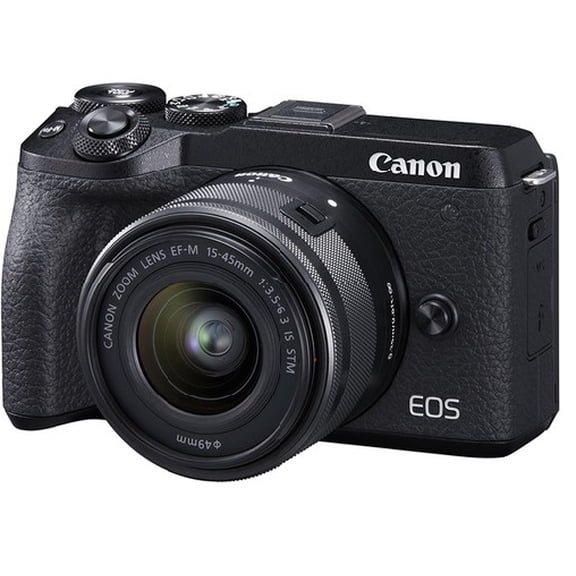 Canon EOS M6 Mark II Mirrorless Digital Camera + 15-45mm Lens - Black