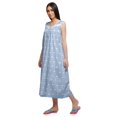 thumbnail image 4 of Moomaya Robe de Nuit d'Allaitement à Col Rond Imprimée pour Femmes en Coton, 4 of 5