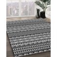 thumbnail image 3 of Ahgly Company Tapis Rond Lavable en Machine Intérieur Transitionnel Noir Charbon, 3 Pieds Rond, 3 of 7