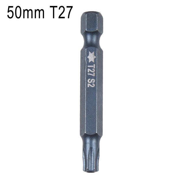 1 Pcs 50mm Blue Magnetic Torx Screwdriver Bits Set Electric Screwdriver T5-T40