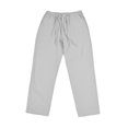 thumbnail image 4 of MAWCLOS Elastic Waist Pants for Men Long Pants with Pockets and Drawstring Beach Yoga Trouser Pajamas, 4 of 4