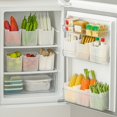 thumbnail image 4 of Oleegame 1PC Produce Storage 3 Pack Refrigerator Side Door Storage Box Multifunctional Food Sorting Box Fridge Organizer For Food Vegetables Clear, 4 of 6