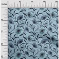 thumbnail image 2 of oneOone Polyester Spandex Light Blue Fabric Florals Fabric For Sewing Printed Craft Fabric By The Yard 56 Inch Wide, 2 of 5
