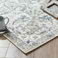 thumbnail image 4 of RUGKING Traditional Area Rug 5x7 Blue Multi Flodable Floral Print Distressed Non Slip Indoor Rug for Living Room Bathroom Kitchen Bedroom, 4 of 6
