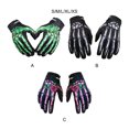 thumbnail image 4 of Becaristey Autumn Winter Gloves For Motorcycle Cycling Waterproof And Durable Shockproof Skeleton Riding Gloves green L 1Set, 4 of 6