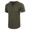 thumbnail image 1 of Mens Shirts Short Sleeve Mens Plus Size Shirts Solid Color Short Sleeve T-Shirts Button-Up Shirts, 1 of 8