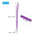thumbnail image 2 of Unique Bargains Polyester Flat Strap Neck Lanyards with Clip Swivel Hook Purple 20 Pack, 2 of 5