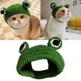 thumbnail image 1 of Handmade Knitted Woolen Yarn Pet Hat Cute Cartoon Cap For Your Cat And Dog, 1 of 6