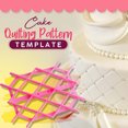 thumbnail image 4 of CaiYueKe Fondant Icing Embossing Stencil, Cake Decorating Quilt Pattern Plunger Tool, Non-Stick Food Grade Plastic Template for Wedding Birthday Holiday DIY Pastry Crafting, 4 of 9