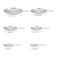 thumbnail image 3 of Pizza Pan Set CHEF Stainless Steel Round Baking Pizza Pans Pizza Tray For Pizza Pie Cake Cookie Heavy Duty & Durable Oven Pan with Rack, 3 of 8