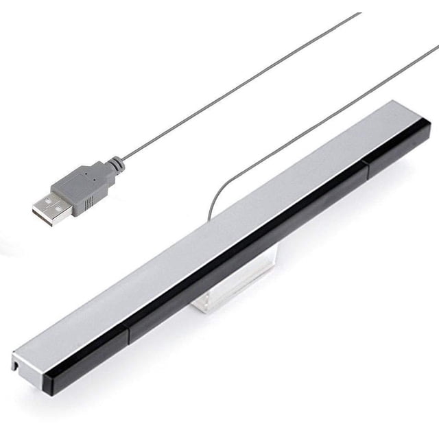 for USB Wii Sensor Bar, Infrared IR Ray Motion Sensor Signal Receiver for Nintendo Wii and Wii U Console USB Port with Stable Stand